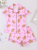 Kafiloe Christmas Printed Pajama Set