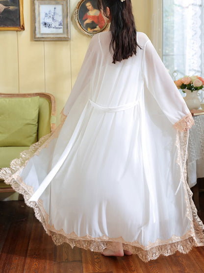 Cotton Elegant Lace Camisole Nightgown