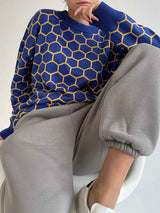 Honeycomb Crewneck Sweater