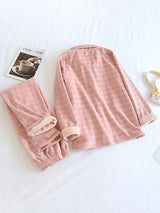 Kafiloe Thick Plaid Flannel Pajamas