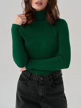 Turtleneck Knit Pullover