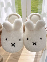 Bunny Ears Fleece Slippers