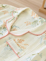 Two Pieces Floral Long Sleeve Pajamas