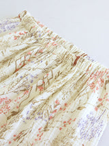 Floral Cotton Three Pieces Pajama Set