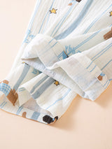 Cute Puppy Bunny Print Pajama Set