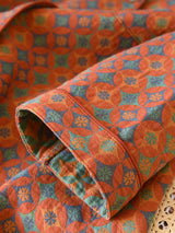 Small Flowers Cotton Pajama Set