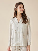 Floral Lace Design Pajama Set