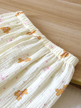 Cute Animal Long Sleeve Cotton Pajama Set