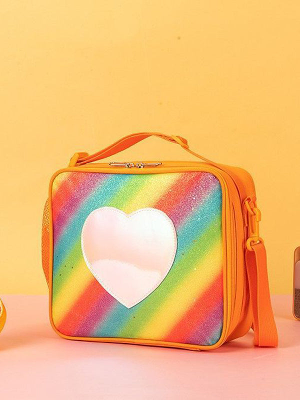 Rainbow Loving Heart Lunch Bag