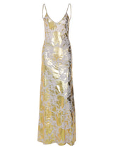 Sleeveless Printed Camisole Maxi Dress