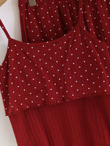 Small White Heart Pajama Set