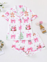 Kafiloe Christmas Printed Pajama Set