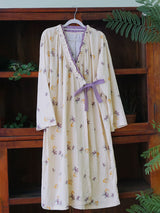 Floral Serenity Wrap Nightdress