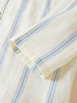 Cotton Stripe Couple Pajama Set