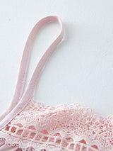 Kafiloe Lace Trim Camisole Pajama Set