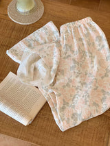 Lace Peter Pan Collar Pajama Set
