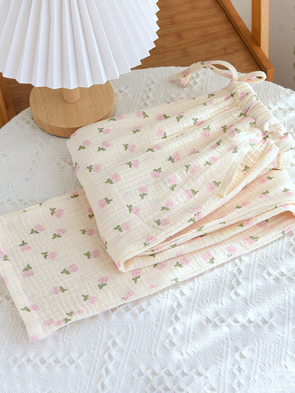 Cute Printed Cotton Pajama Pants