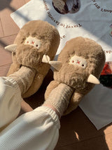 Fuzzy Sheep Slippers