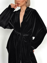 Velvet Long Sleeve Two Piece Set