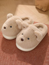 Teddy Ears Plush Home Slippers