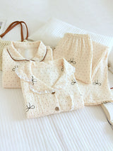 Polka Dot & Bow Pajama Set