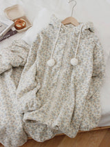 Hooded Fleece Two Piece Lounge Set