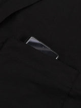 Deep V Solid Color Shirt Mini Dress