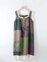 Vintage Patchwork Lace Trim Nightgown