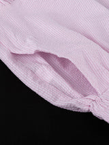 Striped Ruffle Two Piece Shorts Set