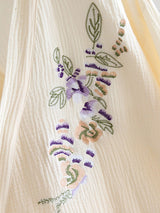 Embroidered Floral Robe