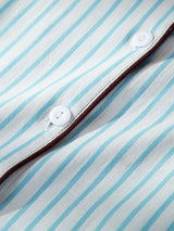 Kafiloe Striped Cotton Pajama Set