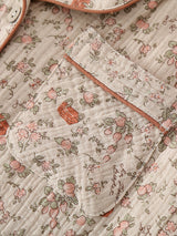 Conjunto de pantalones cortos de camisa floral de verano de 3 piezas