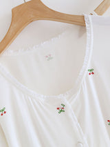 Modal Cherry Print 3-Piece Pajama Set