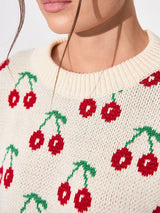 Cherry Print Sweater
