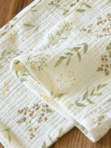 Green Leaves Long Sleeve Pajama Set