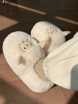 Fuzzy Sheep Slippers