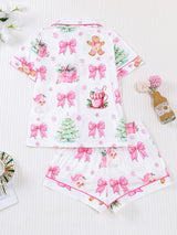 Kafiloe Christmas Printed Pajama Set