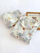 Vintage Print Cotton Pajama Set