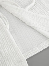 Solid Tie Front Vest & Shorts Set