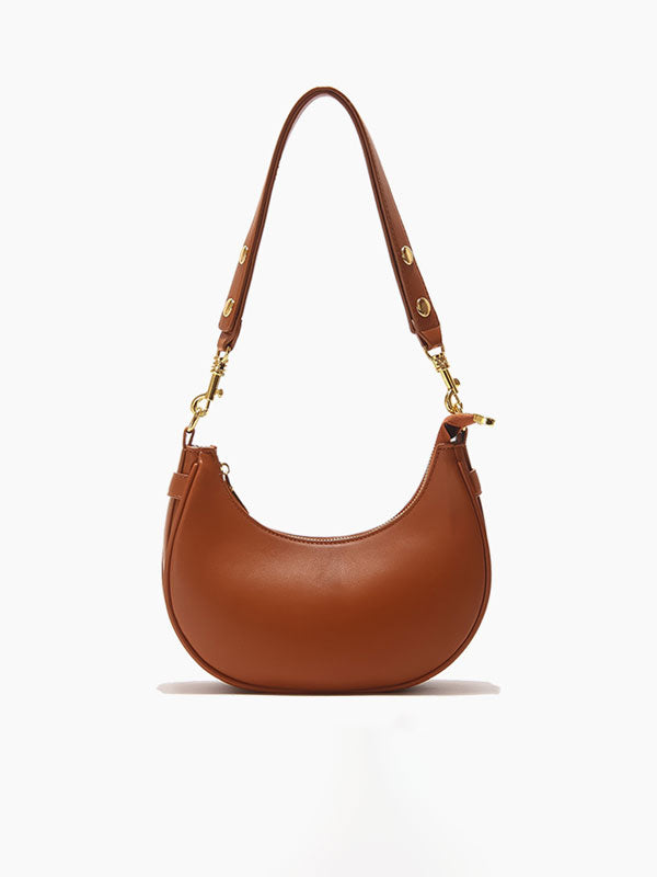 Casual Style Leather Shoulder Bag
