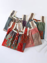 Vintage Patchwork Lace Trim Nightgown