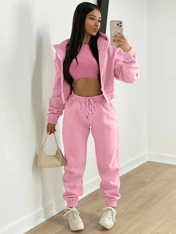 3 Pieces Long Sleeve Sweater Set