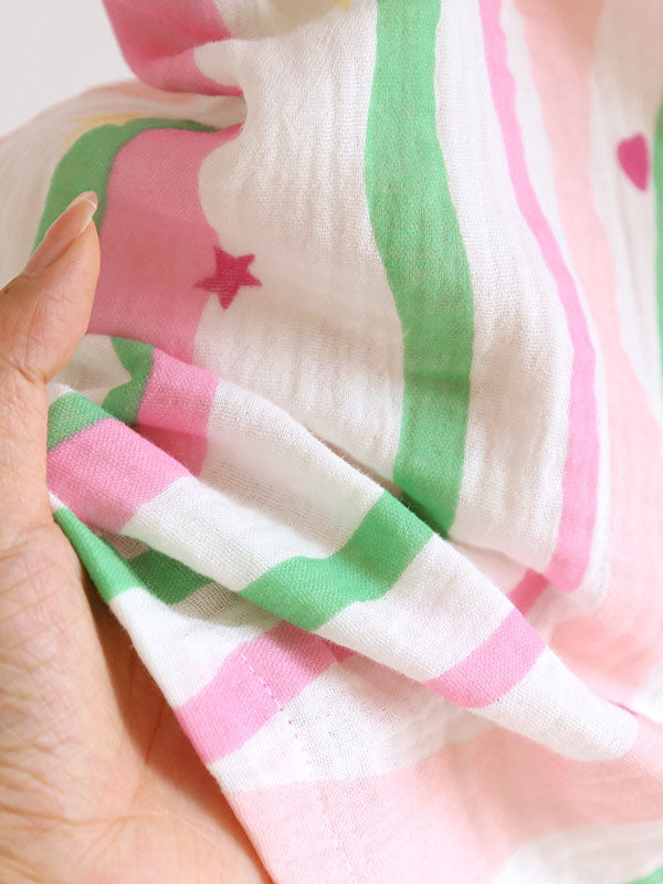 Cute Colorful Cotton Short Sleeve Pajamas