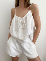 Cotton Camisole Top & Shorts Set
