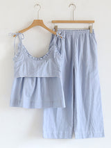 Solid Color Cami Shorts Pajama Set