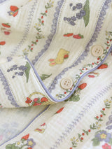 Blue Striped Rabbit Printed Pajama Set