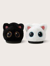Big Eye Cat Cotton Slippers