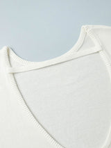 Backless Long Sleeve Sweater