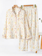 Cute Cats & Cakes Long Sleeve Pajama Set