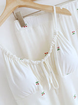 Modal Cherry Print 3-Piece Pajama Set